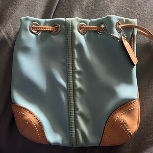 COACH Stylish Blue and Tan Women's Bag